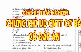 Đề Thi Ứng Dụng Công Nghệ Thông Tin Cơ Bản